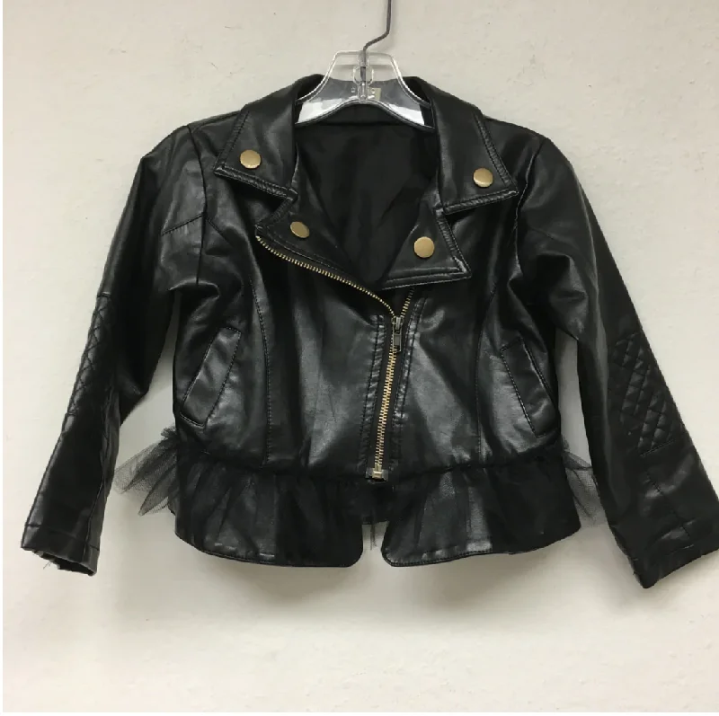 Can't Miss relaxed fit dressMarais Sky Black Leather Jacket