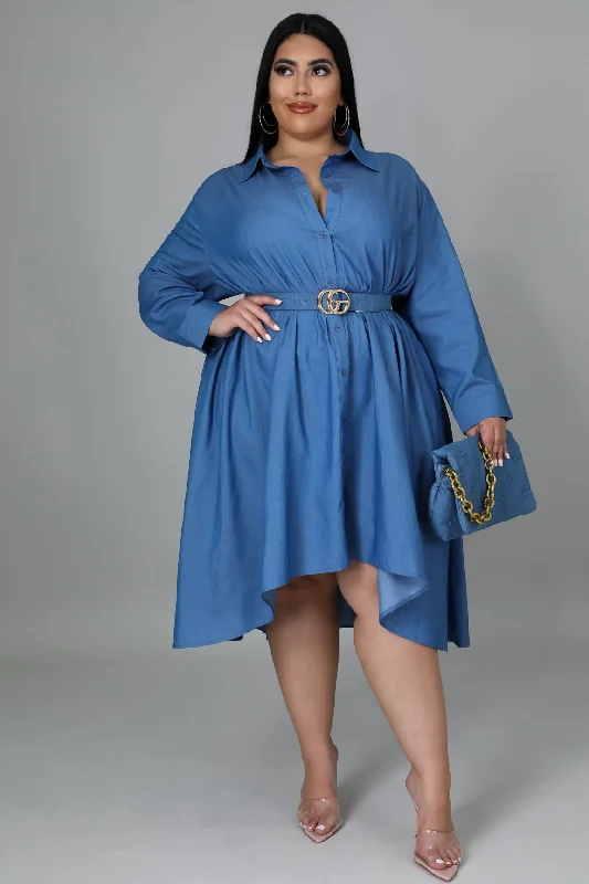 Special Promotion evening dressSelf Love Denim Dress