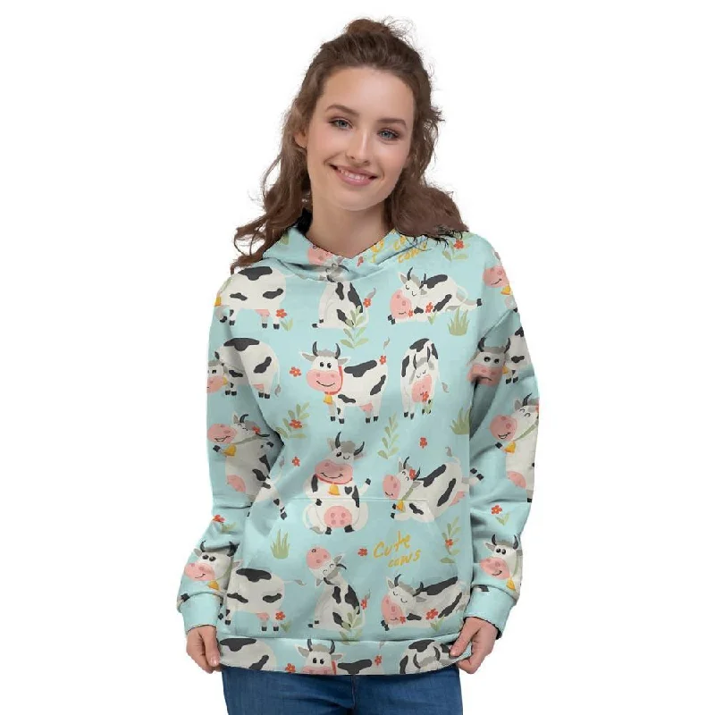 Massive Deals Cute Cow Print Women's Hoodie
