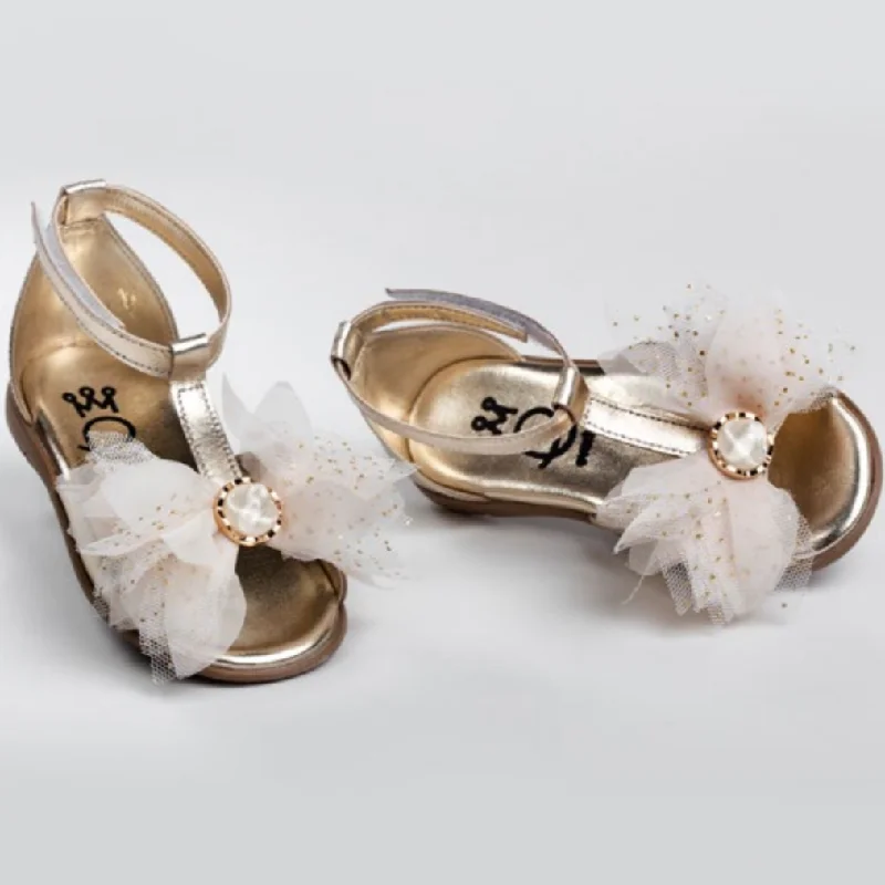 Unmissable Offer midi dressEver Kid Gold Puff Sandal