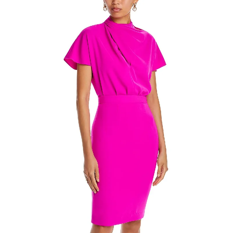 Price Blitz comfy maxi dressBlack Halo Womens Estella Pleated Midi Cocktail And Party Dress