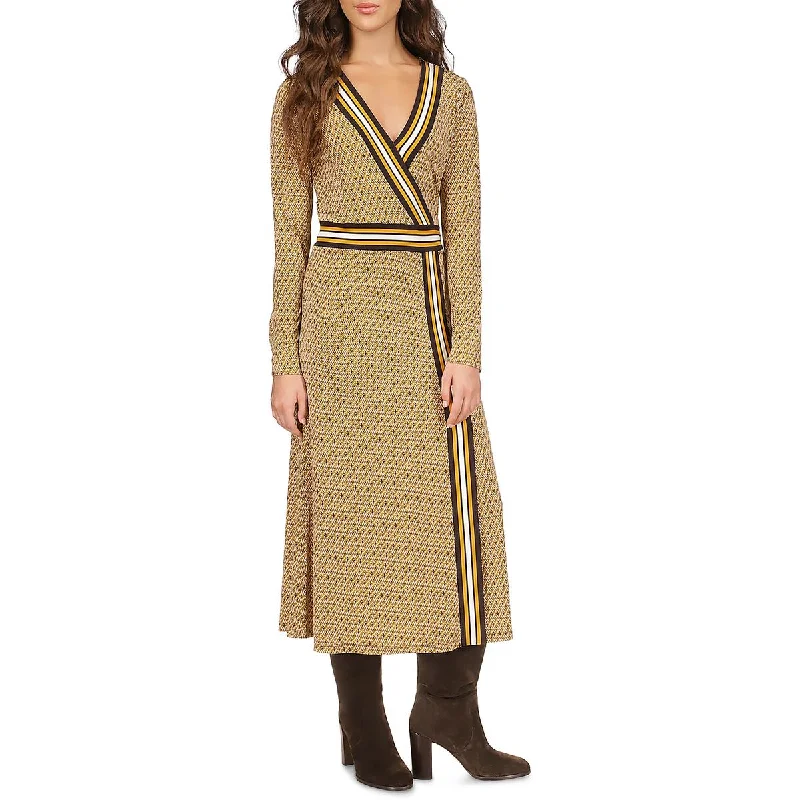 Final Markdown flowy evening dressKORS Michael Kors Womens Aztec Print Midi Midi Dress