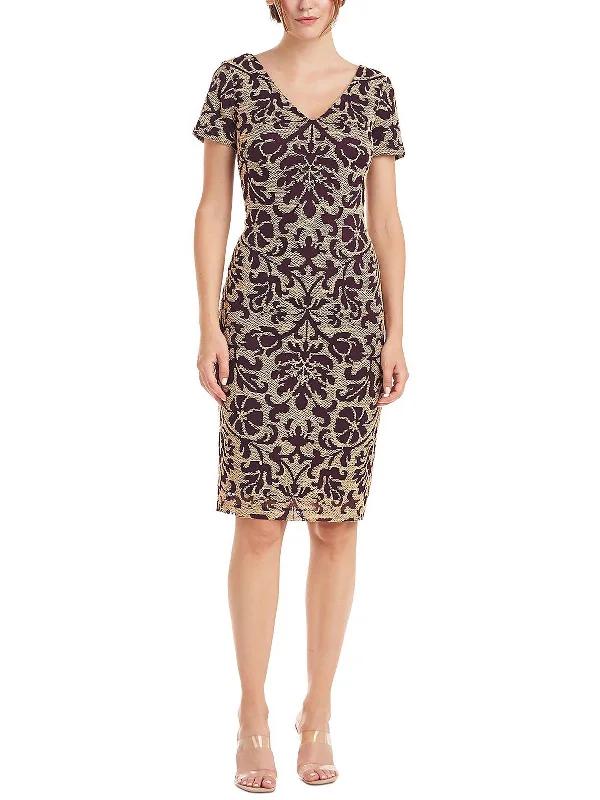 Best Seller chic wrap dressWomens V-Neck Cocktail Sheath Dress