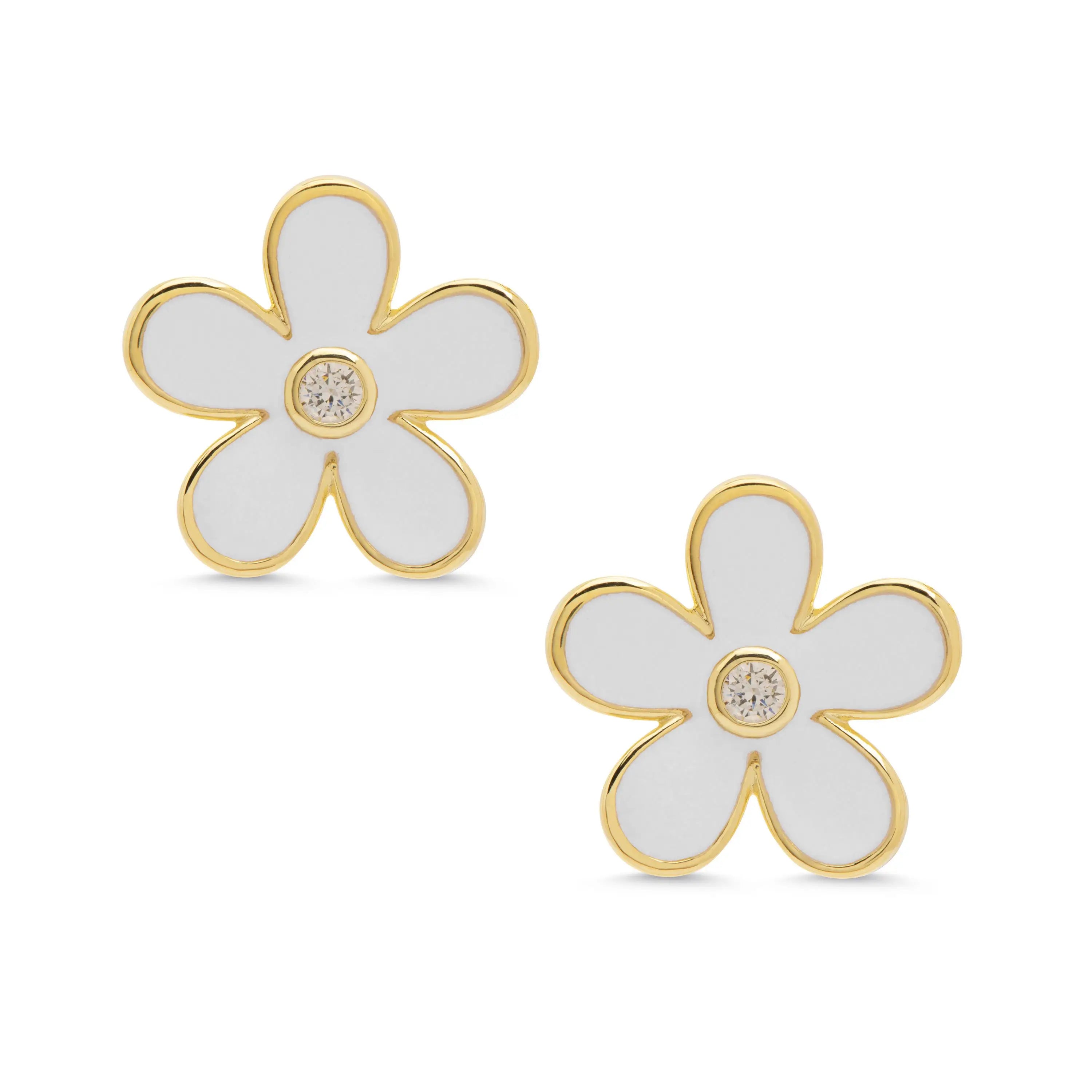 Closeout elegant dressLily Nily Flower CZ Earrings