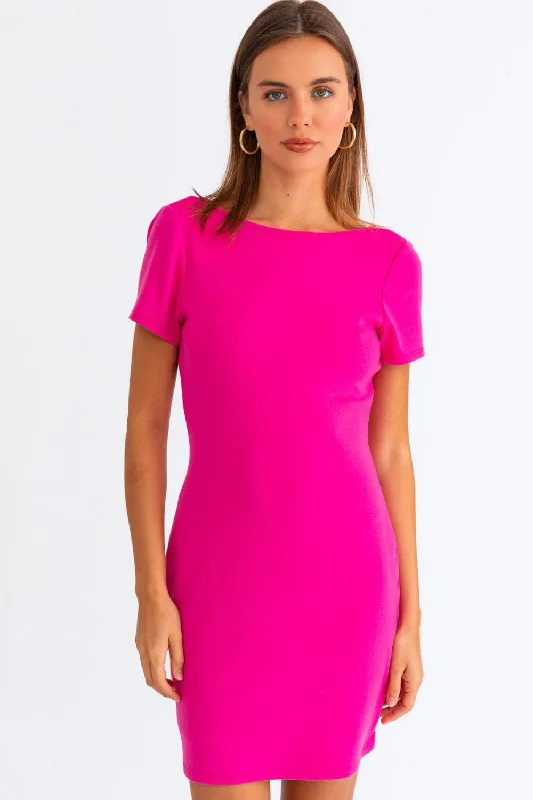 Savings Event trendy mini dressTasha Apparel Short Sleeve Low Back Mini Dress