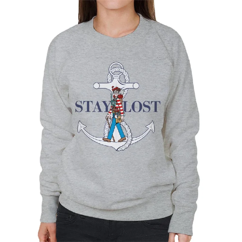 Exclusive Deal warm workout hoodieWhere's Wally Stay Lost Women's Sweatshirt