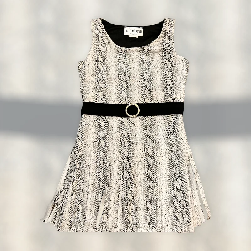 Hurry In formal dressBlack Snakeskin Dress