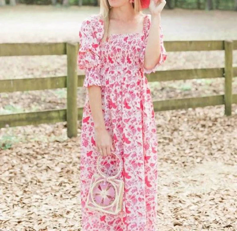 Limited Edition casual dressOl' Village Songbird Dress In Pink