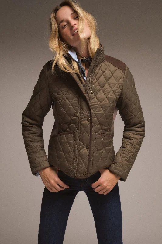 Overstock cool zip-up jacketWinter Moss Highfield Quilted Jacket