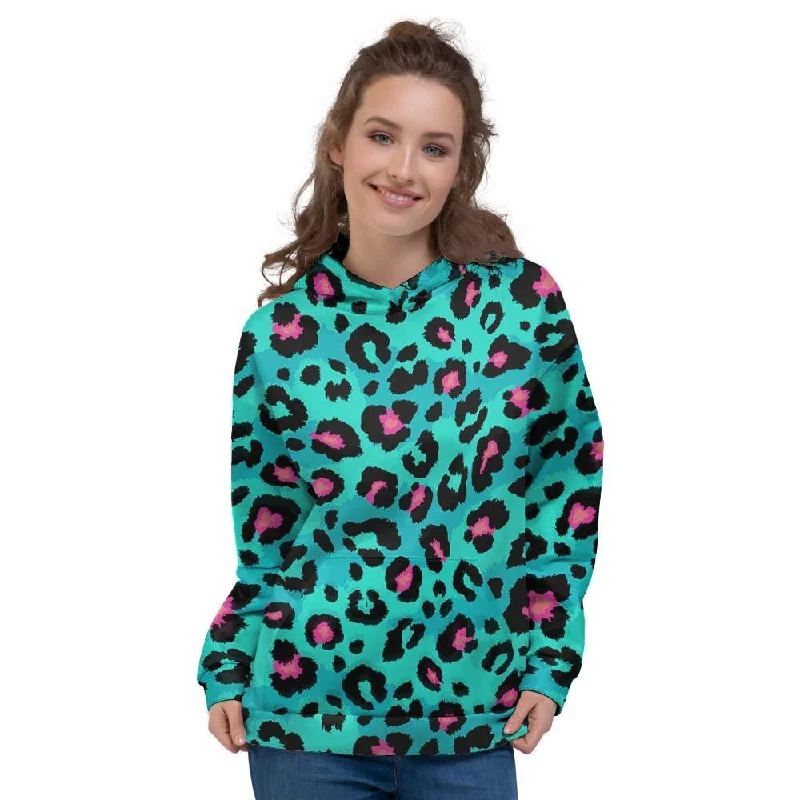 Buy Now Leopard Teal Print Women's Hoodie