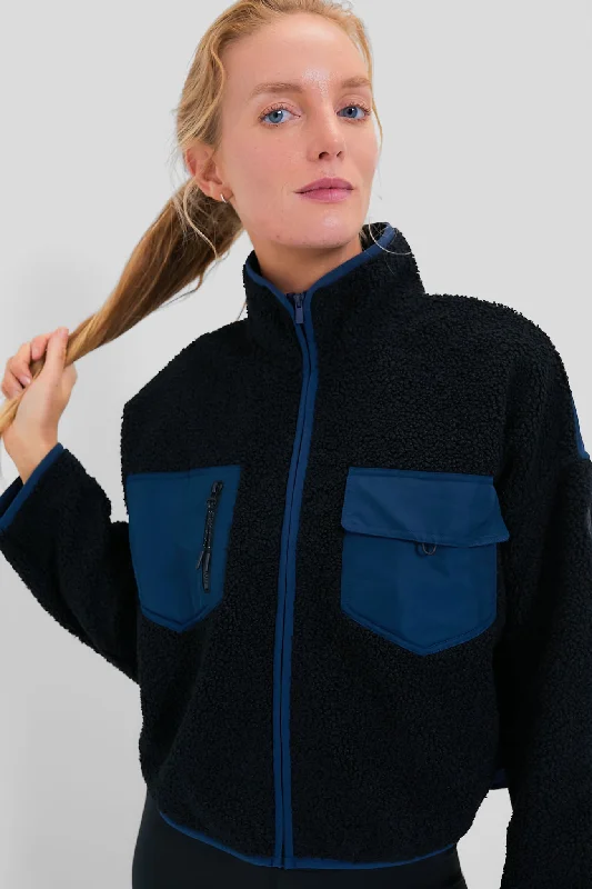 Special Savings high-performance jacketBlack and Navy Lawrence Zip Up