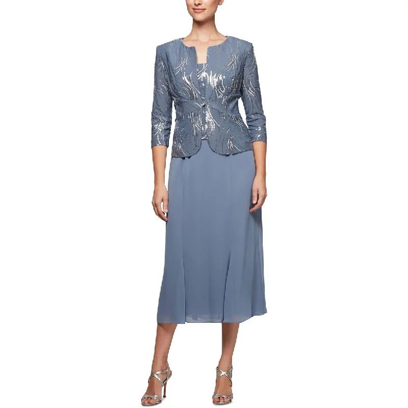 Extra Savings modern dressAlex Evenings Womens Petites Jacket Midi Two Piece Dress Extra Savings modern dressAlex Evenings Womens Petites Jacket Midi Two Piece Dress