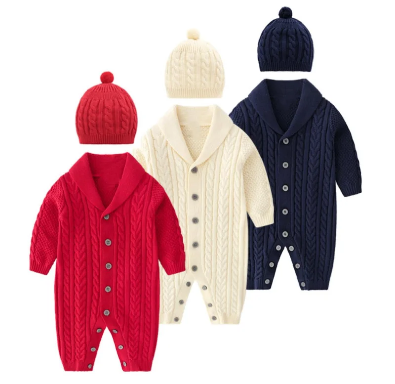 Midnight Madness party dressBoys Cable Knit Romper
