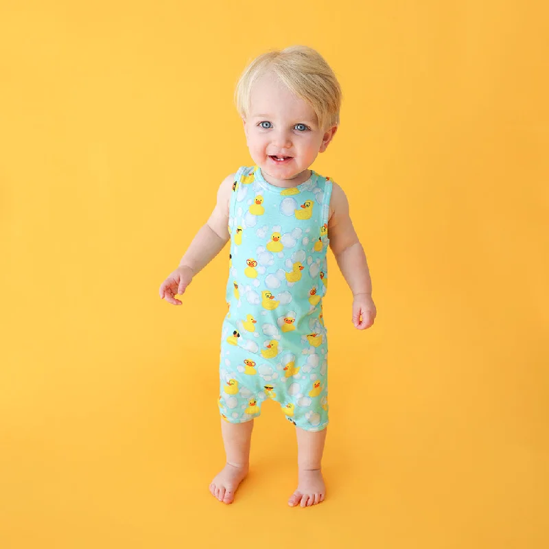 Limited Quantity casual shift dressPosh Peanut Ducky Short Romper