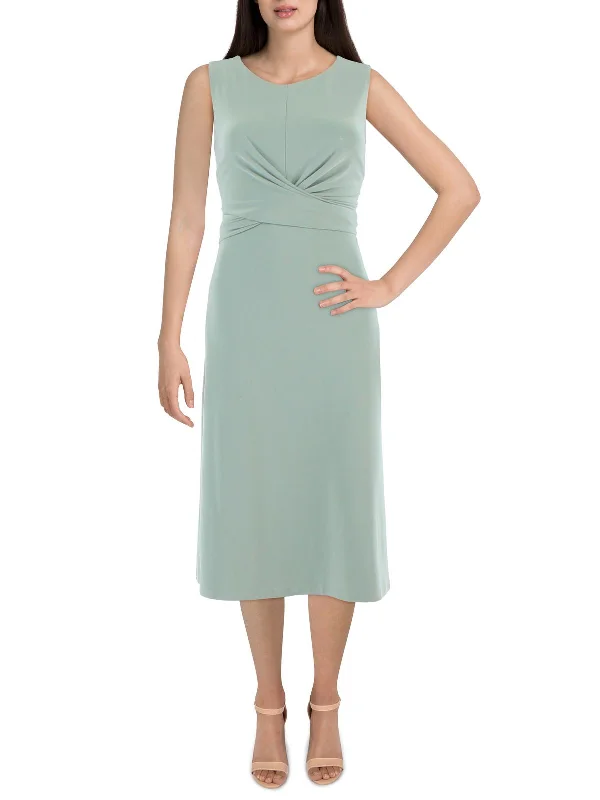 Bargain Prices backless dressWomens Gathered Midi Midi Dress