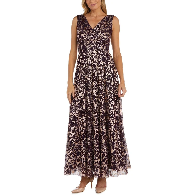 Best Bargains trendy wrap dressR&M Richards Womens Maxi Pleated Evening Dress