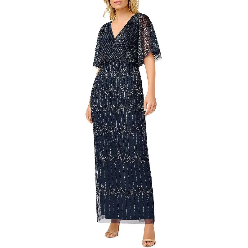 Great Deals winter dressAdrianna Papell Womens Beaded Maxi Evening Dress