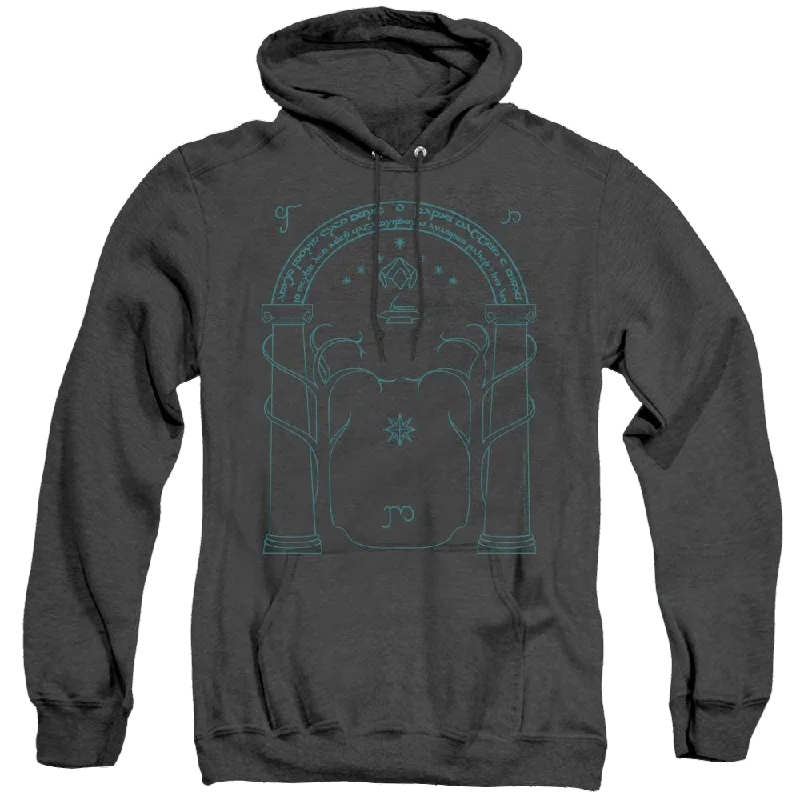 Final Markdown zip-up hoodieLord Of The Rings Trilogy, The Doors Of Durin - Heather Pullover Hoodie