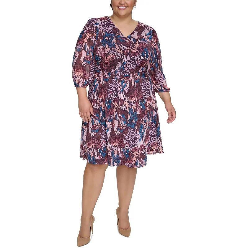 Major Savings vintage dressJessica Howard Womens Plus Ruched Waist Midi Wear To Work Dress