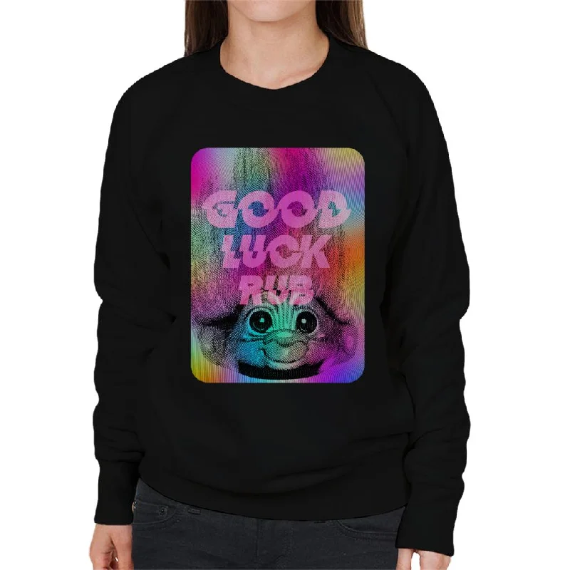 Weekend Special premium gym hoodieTrolls Good Luck Rub Women's Sweatshirt