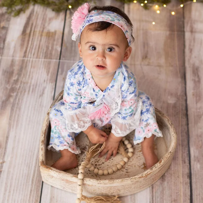 Super Bargain classic fit-and-flare dressHaute Baby Periwinkle Criss Cross Set