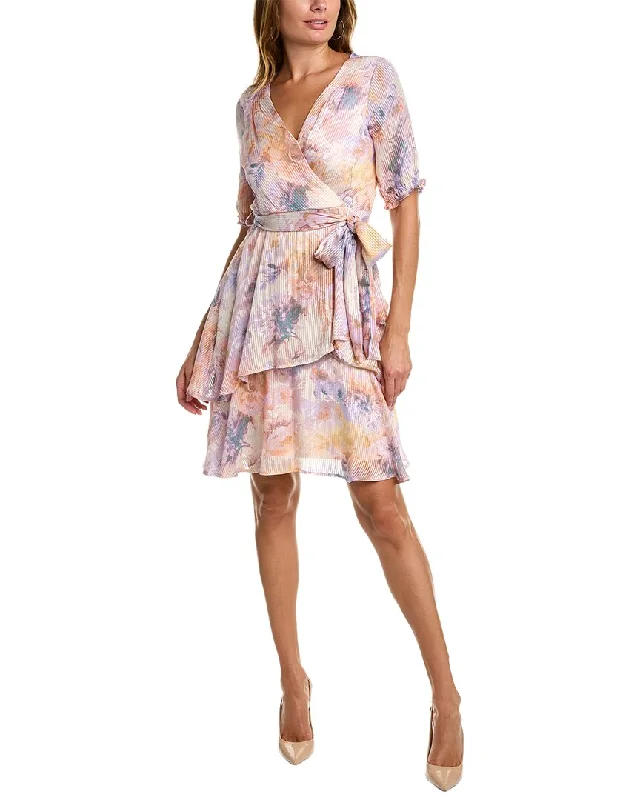 TIME-Limited Offer luxury dressTahari ASL Belted Midi Dress
