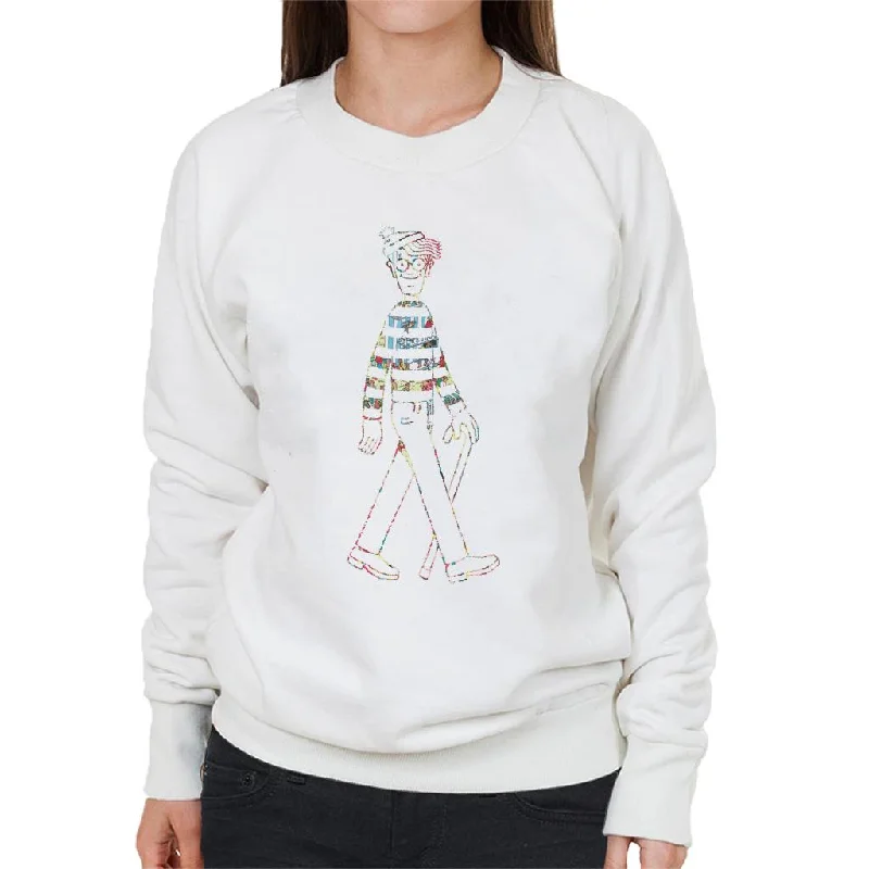 Great Deals casual workout hoodieWhere's Wally Beach Illustration Outline Women's Sweatshirt