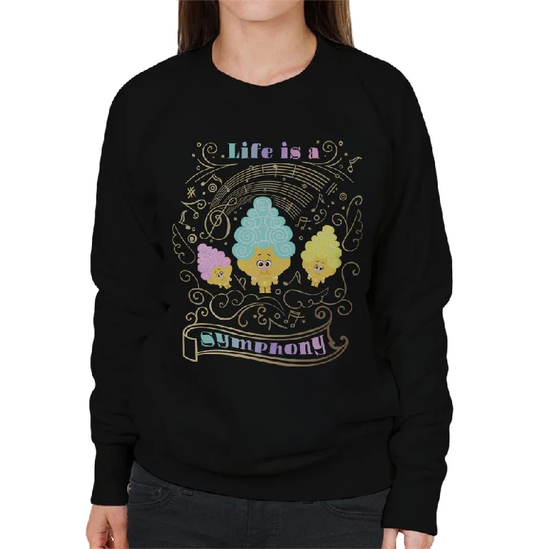 Clearance Sale stylish sports hoodieTrolls Classical Trolls Life Is A Symphony Women's Sweatshirt