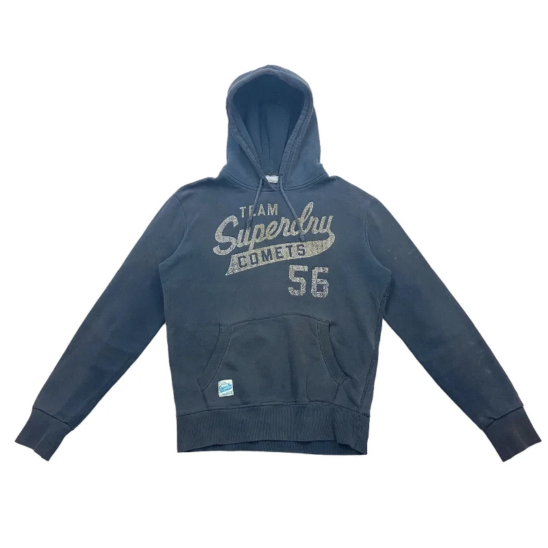Special Discount Superdry Team Comets 56 Hoodie | Vintage Designer Grey Blue Medium Hoody VTG