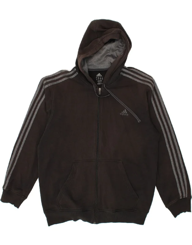 Bonus Savings ADIDAS Mens Zip Hoodie Sweater XL Black Cotton