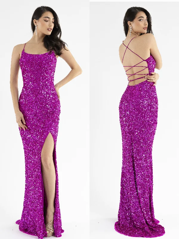 Fantastic Offers t-shirt dressPrimavera Couture 3290 Size 0 Fuchsia Prom Dress Sequins Long Fitted Tie Back Scoop Neckline Fantastic Offers t-shirt dressPrimavera Couture 3290 Size 0 Fuchsia Prom Dress Sequins Long Fitted Tie Back Scoop Neckline