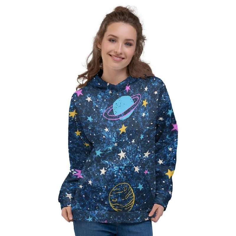 Limited Time Constellation Star Galaxy Space Women's Hoodie