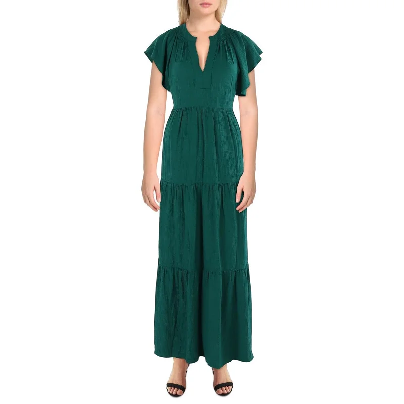 Overstock Sale sleek midi dressCalvin Klein Womens Tiered Flutter Sleeves Maxi Dress Overstock Sale sleek midi dressCalvin Klein Womens Tiered Flutter Sleeves Maxi Dress
