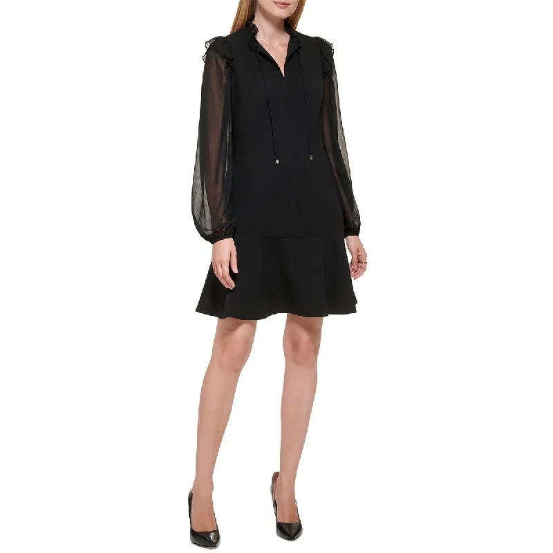 Midnight Sale relaxed fit dressTommy Hilfiger Womens Sheer Above Knee Shift Dress
