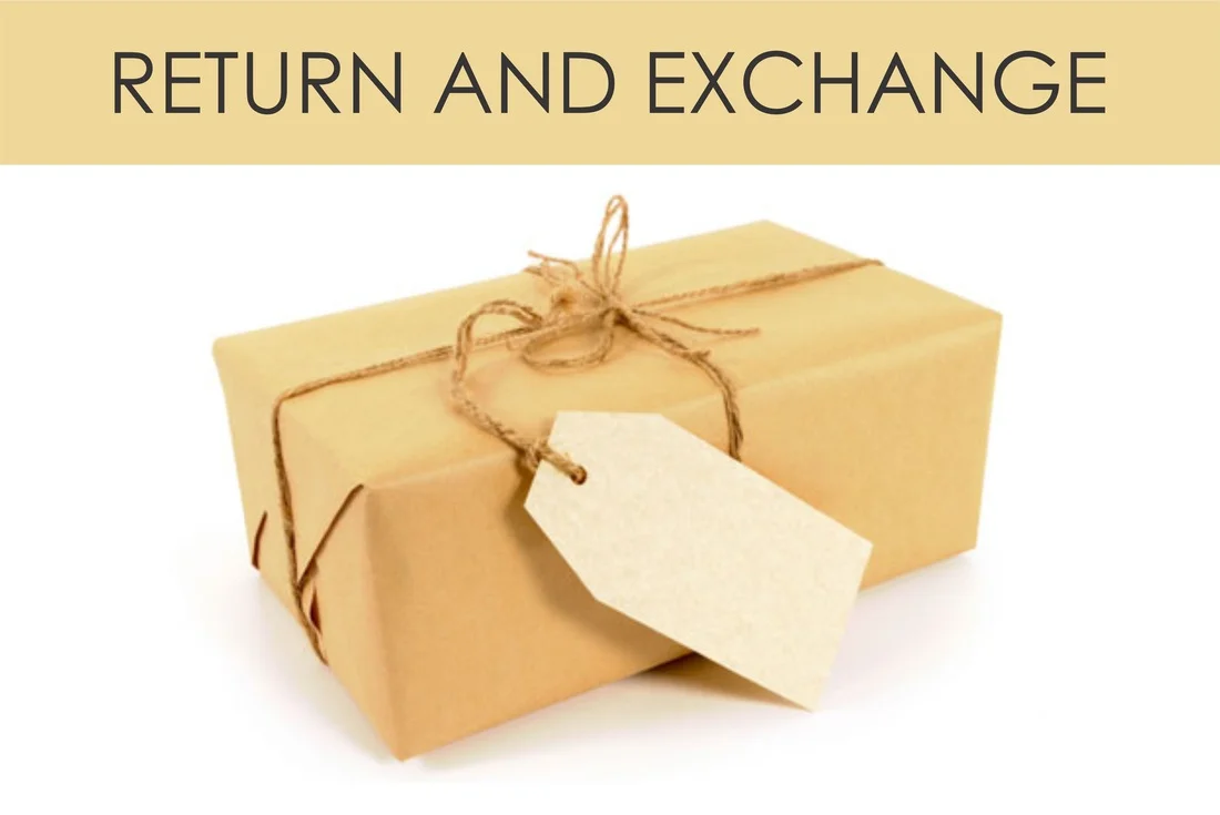 Returns And Exchanges States the time limits for returns and exchanges.